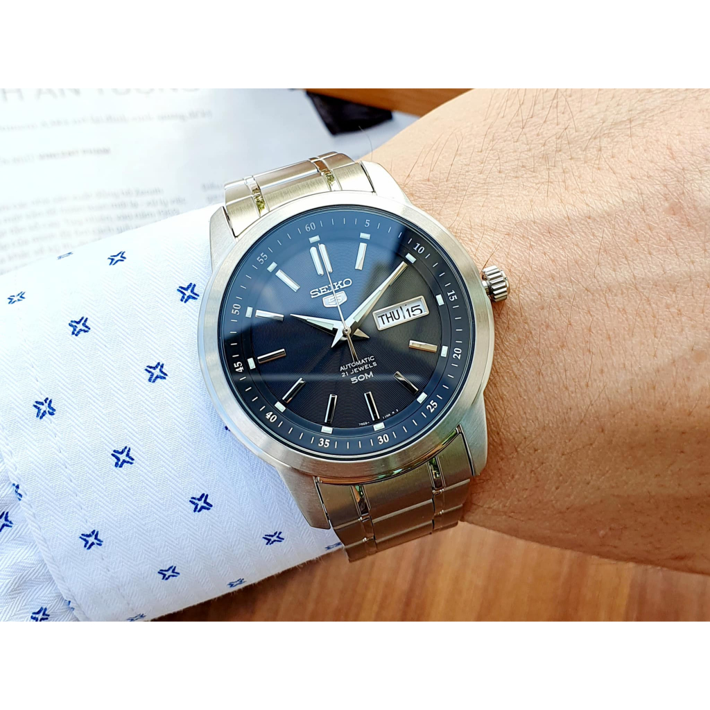 Đồng Hồ Nam SEIKO 5 Automatic SNKM87K1 Chính Hãng Tặng Dây Da Cao Cấp