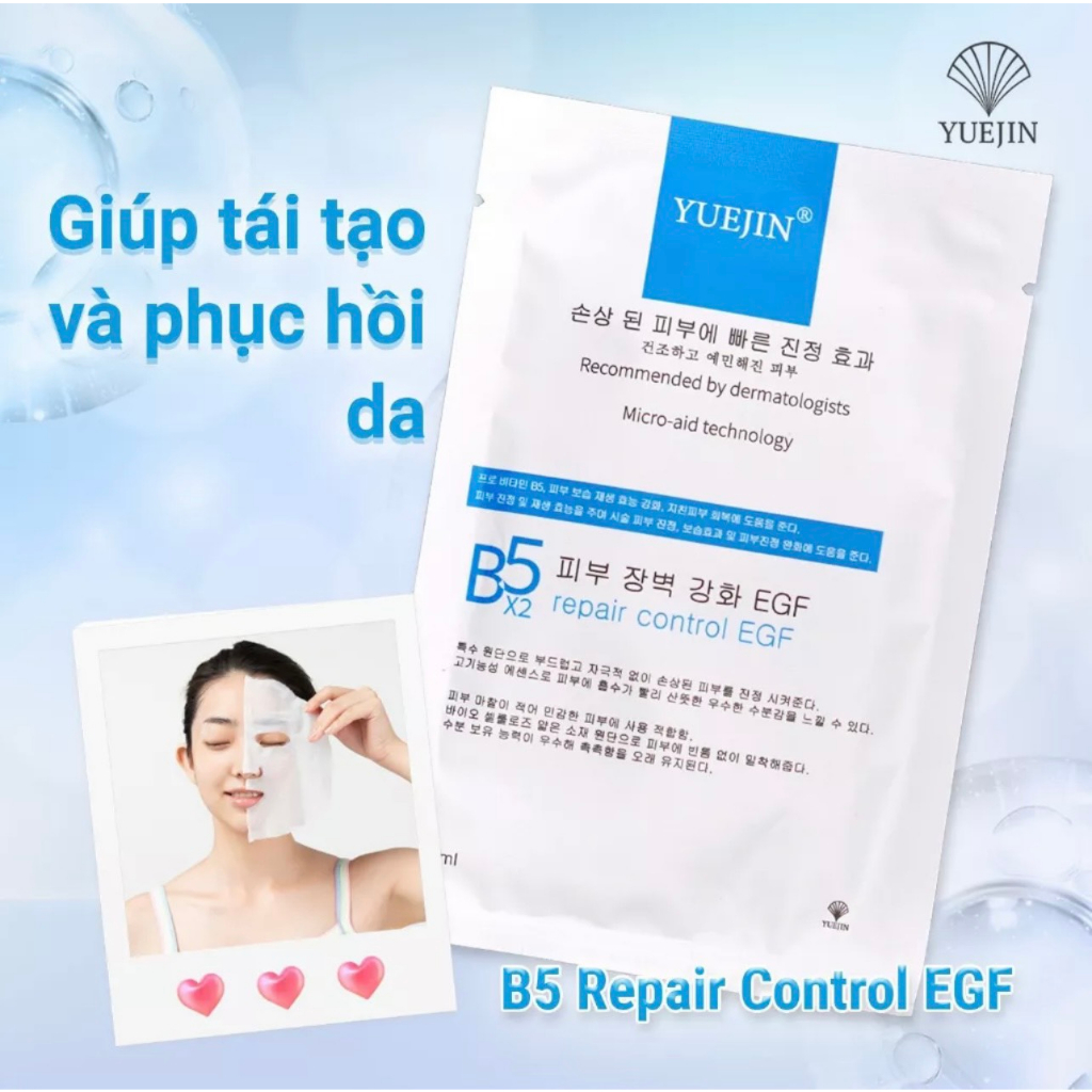 Mặt Nạ B5 Yuejin Giúp Cấp Ẩm, Phục Hồi Da Nhập Khẩu Hàn Quốc - Yuejin B5 Repair Control EGF 25ml | BigBuy360 - bigbuy360.vn