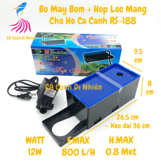 Máy lọc nước hồ cá RS 9800 (Đen)