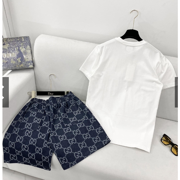 Bộ Quần Áo Thun GC Có Túi Ngắn Tay, Bộ Thể Thao Nam Mùa Hè - AK53