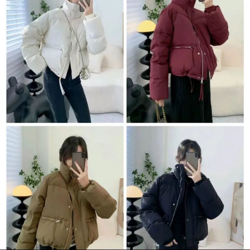 Áo khoác nữ dáng ngắn, phong cách Hàn Quốc. Hàng 3 lớp siêu dày dặn | BigBuy360 - bigbuy360.vn