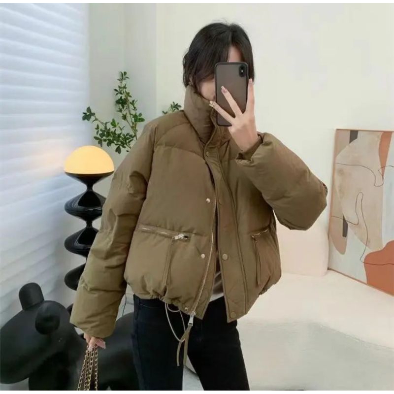 Áo khoác nữ dáng ngắn, phong cách Hàn Quốc. Hàng 3 lớp siêu dày dặn | BigBuy360 - bigbuy360.vn
