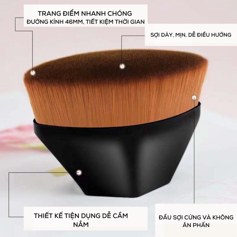 Cọ đánh kem nền phấn má hồng SHU UEMURA dạng lỏng có đầu cọ mềm mịn thiết kế cao cấp