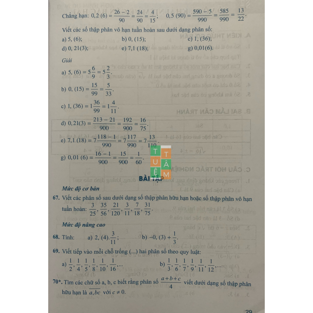 Sách - Toán cơ bản và nâng cao lớp 7