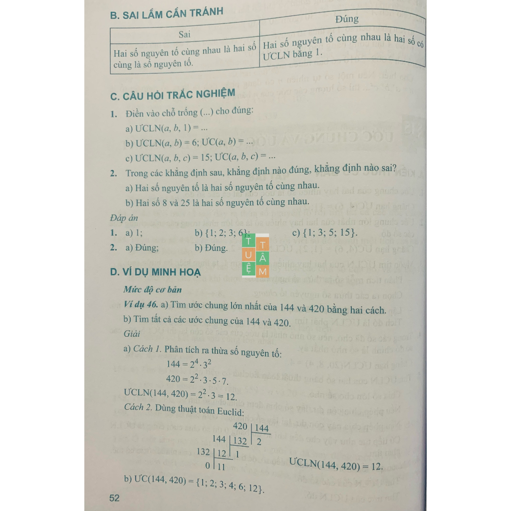 Sách - Toán cơ bản và nâng cao lớp 6