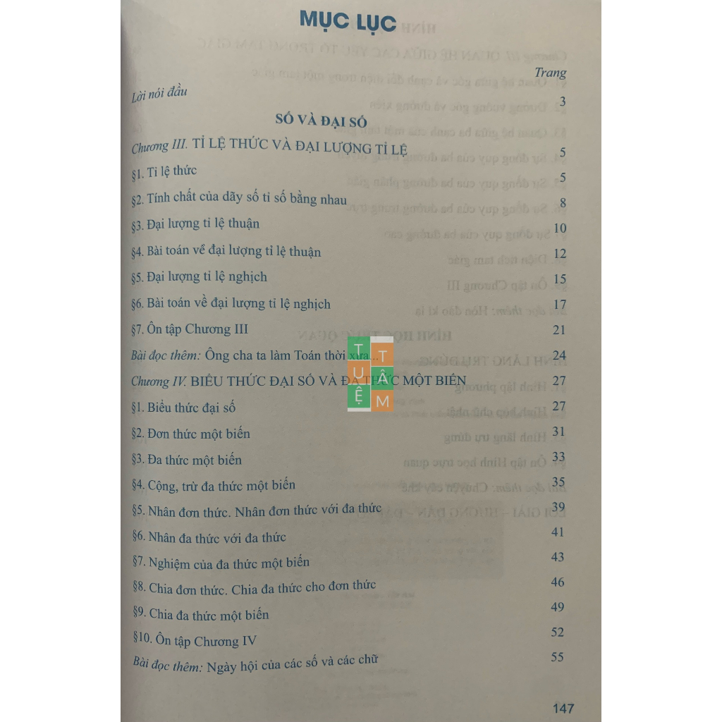 Sách - Toán cơ bản và nâng cao lớp 7