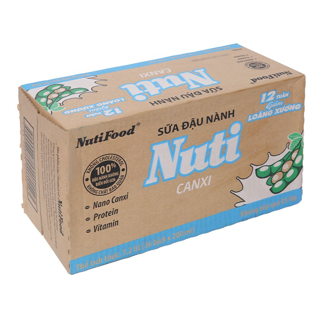 Sữa đậu nành Nuti 200ml bịch