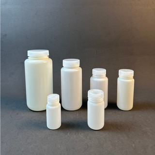 Chai, lọ nhựa HDPE miệng rộng màu trắng, đựng mẫu, hóa chất ONELAB (nhiều kích thước) - LABHN