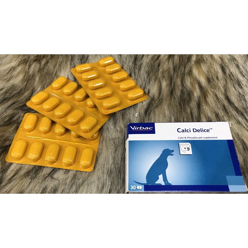 Canxi Pháp Cho Chó Mèo VirBac CalXi Delice Chống Hạ Bàn Cụp Tai