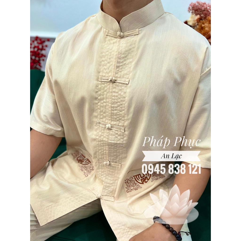 Đồ Lam Đi Chùa , Pháp Phục Nam Quần Áo Nam Đi Chùa Cao Cấp Sang Trọng Và Lịch Sự