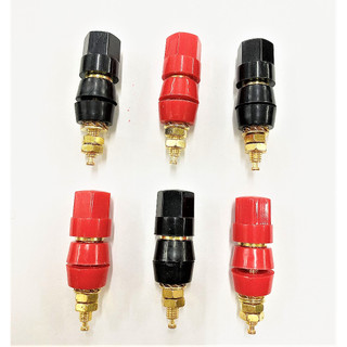 Combo 3 đôi cọc loa đồng đen đỏ dài zin