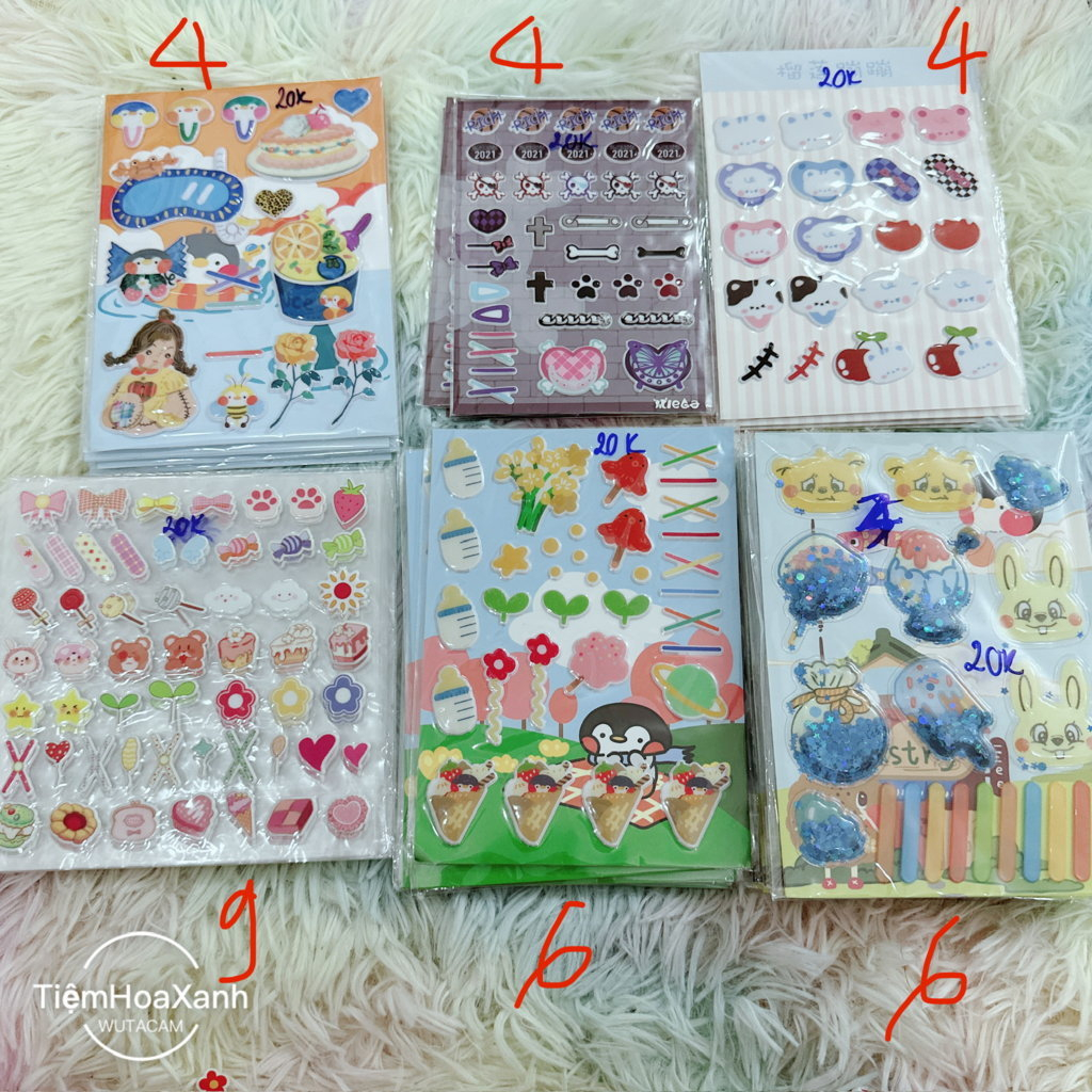 Sticker cho doll Sticker 3D cho doll Hình dán cho búp bê Hình dán dễ thương Sticker cute