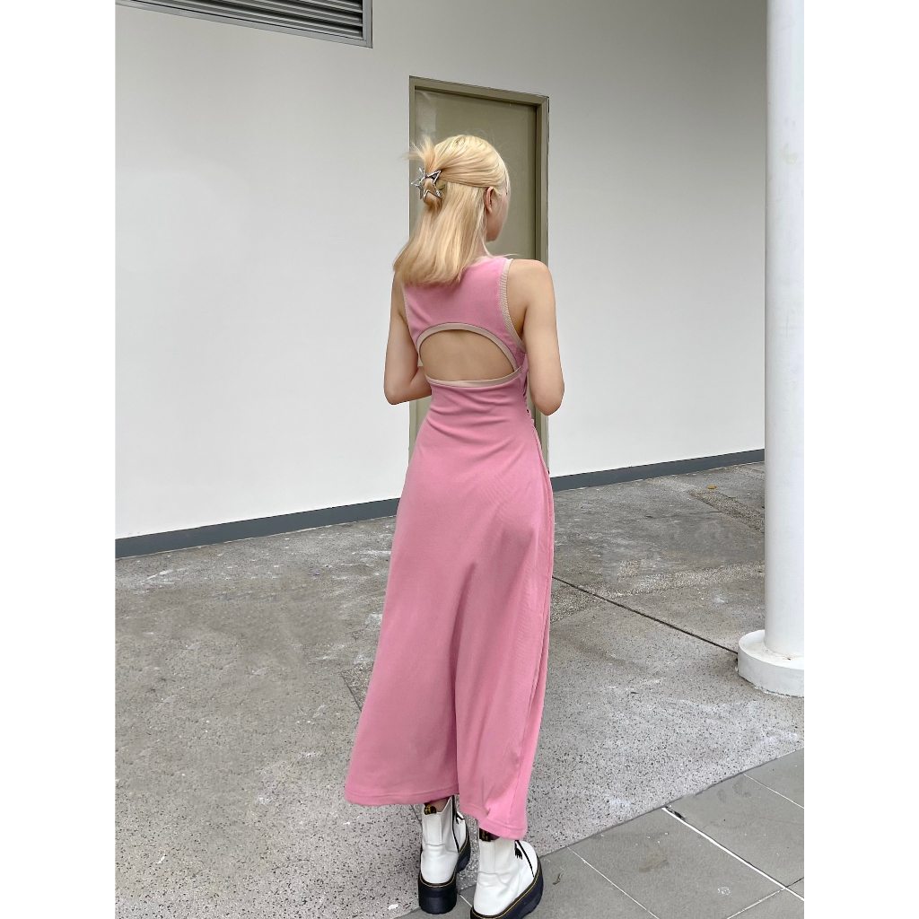 Đầm thun nữ thiết kế viền line trắng trendy MIEU - KA13