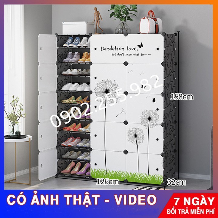 [MẪU MỚI]TỦ NHỰA LẮP GHÉP ĐỂ GIÀY DÉP 30 Ô (chia ô) GHÉP ĐA NĂNG, THÔNG MINH.30 Ô