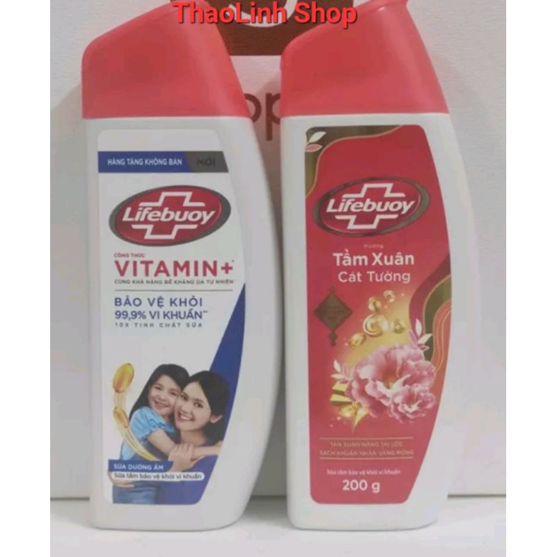 Sữa tắm LIFEBUOY Tầm Xuân Cát Tường /Sữa tắm Kháng Khuẩn  Vitamin+ 240g