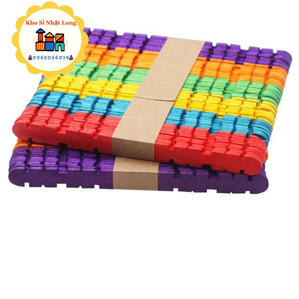 Que kem màu  - Que đè lưỡi - 15x2 cm