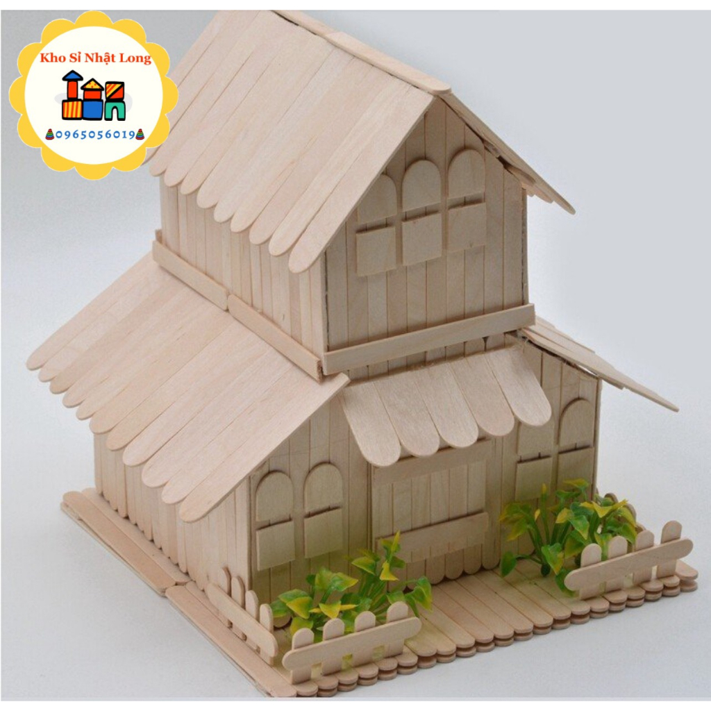 Que kem màu  - Que đè lưỡi - 15x2 cm