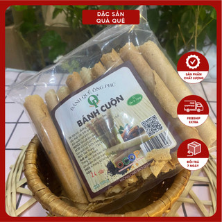 Bánh quế ống mè, bánh quế ông Phú hương vị tuổi thơ đặc sản bắc giang loại cuộn vị quế vừng