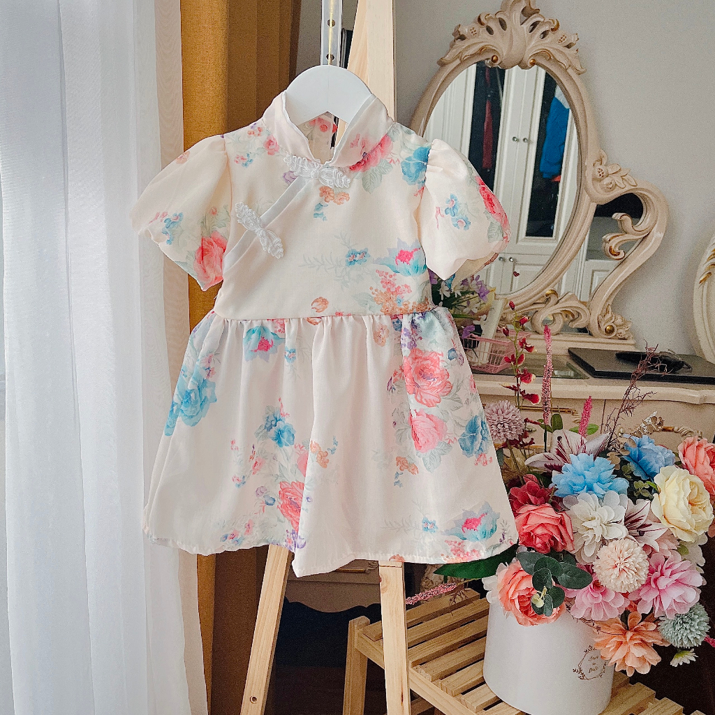 váy cổ tàu bé gái dễ thương [FREESHIP Su Shop- body thiết kế sinh nhật thôi nôi cho bé