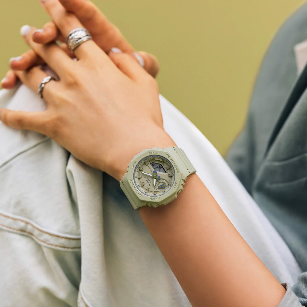 Đồng hồ casio nữ dây nhựa GSHOCK GMA-S2100BA-3A chính hãng