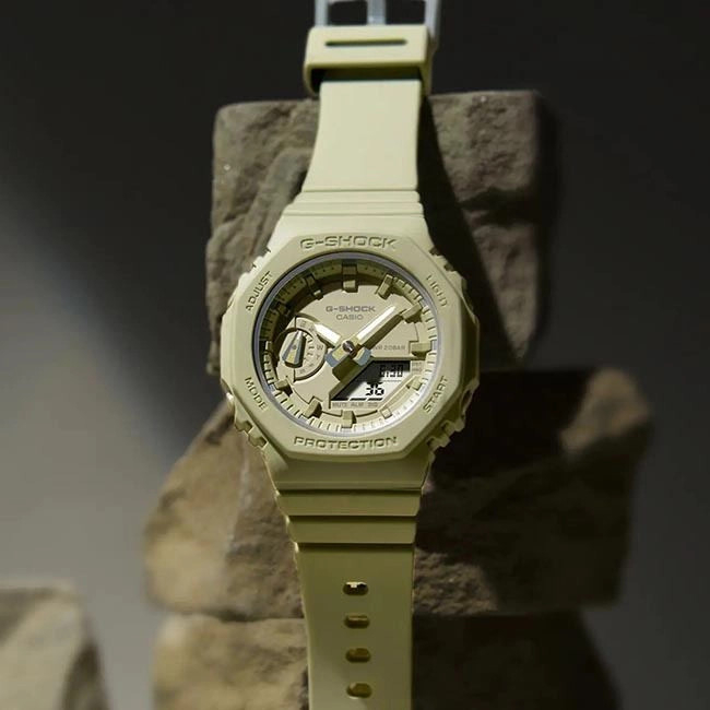 Đồng hồ casio nữ dây nhựa GSHOCK GMA-S2100BA-3A chính hãng