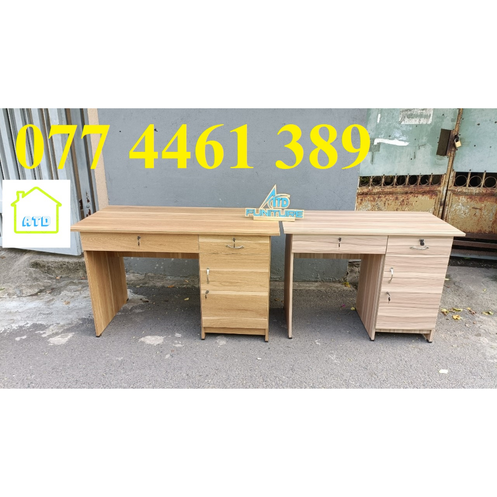 Bàn gỗ làm việc văn phòng có ngăn kéo hộc tủ, bàn gỗ đa năng học sinh, sinh viên giá rẻ