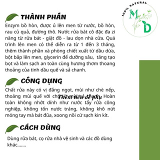 Nước rửa chén hữu cơ, Nước rửa bát an toàn