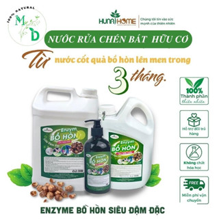 Nước rửa chén hữu cơ, Nước rửa bát an toàn, nước rửa chén enzym bồ hòn hữu cơ không hại da tay Hunahome