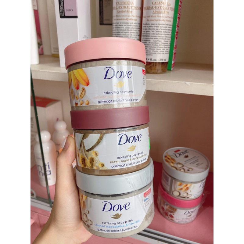 Tẩy da chết body Dove Mỹ