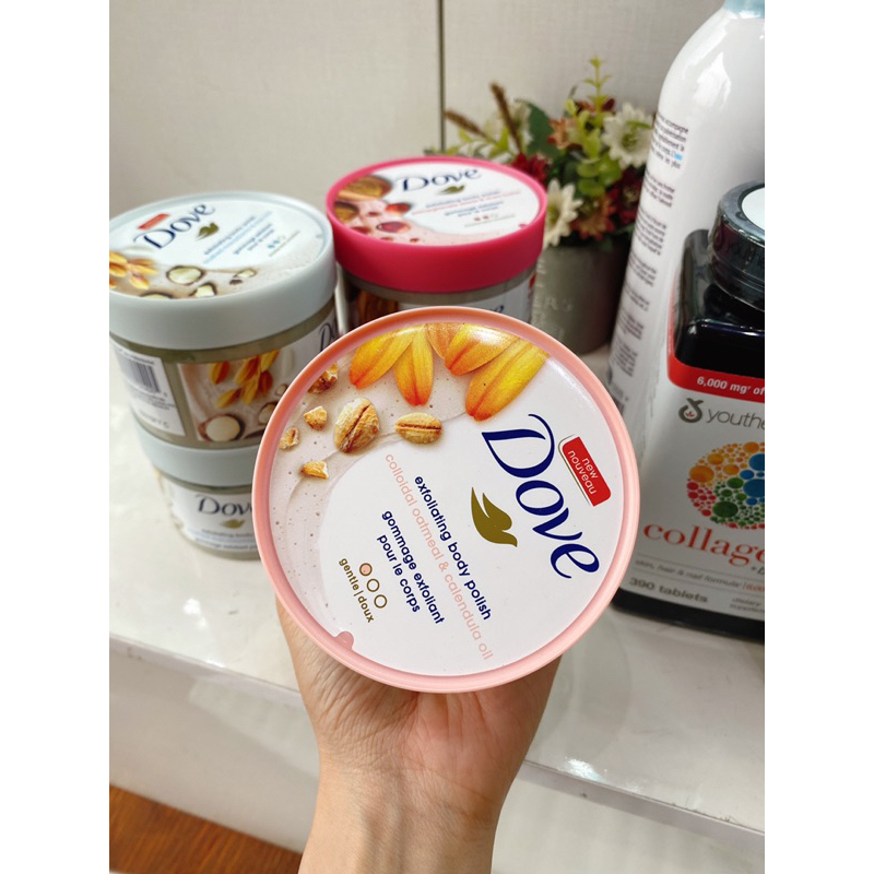 Tẩy da chết body Dove Mỹ