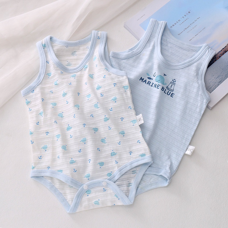 Set 2 bộ body sát lách , bodysuit dành cho bé trai bé gái chất liệu an toàn mềm mại với trẻ sơ sinh