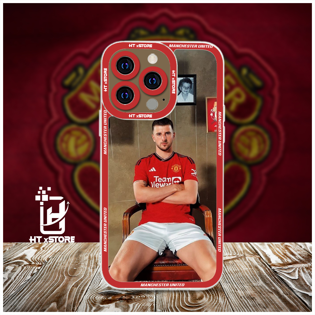 Ốp lưng iphone in hình cầu thủ Mason Mount CLB bóng đá Manchester United, ốp điện thoại dẻo quỷ đỏ MU Red Devils