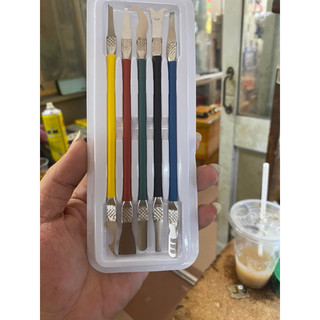 Bộ 5/8 cây dao nhấc-đục ic, cạo keo ic sửa điện thoại rl-049b