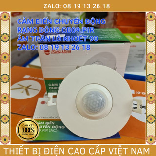  Cảm biến Chuyển Động RẠNG ĐÔNG, mã CB09.PIR, âm trần lỗ khoét 90mm, bảo hành chính hãng
