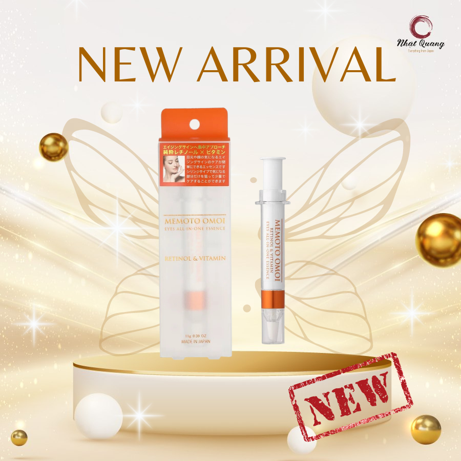 Tinh chất dưỡng mắt Memoto Omoi All in one Retinol &amp; Vitamin (11g)
