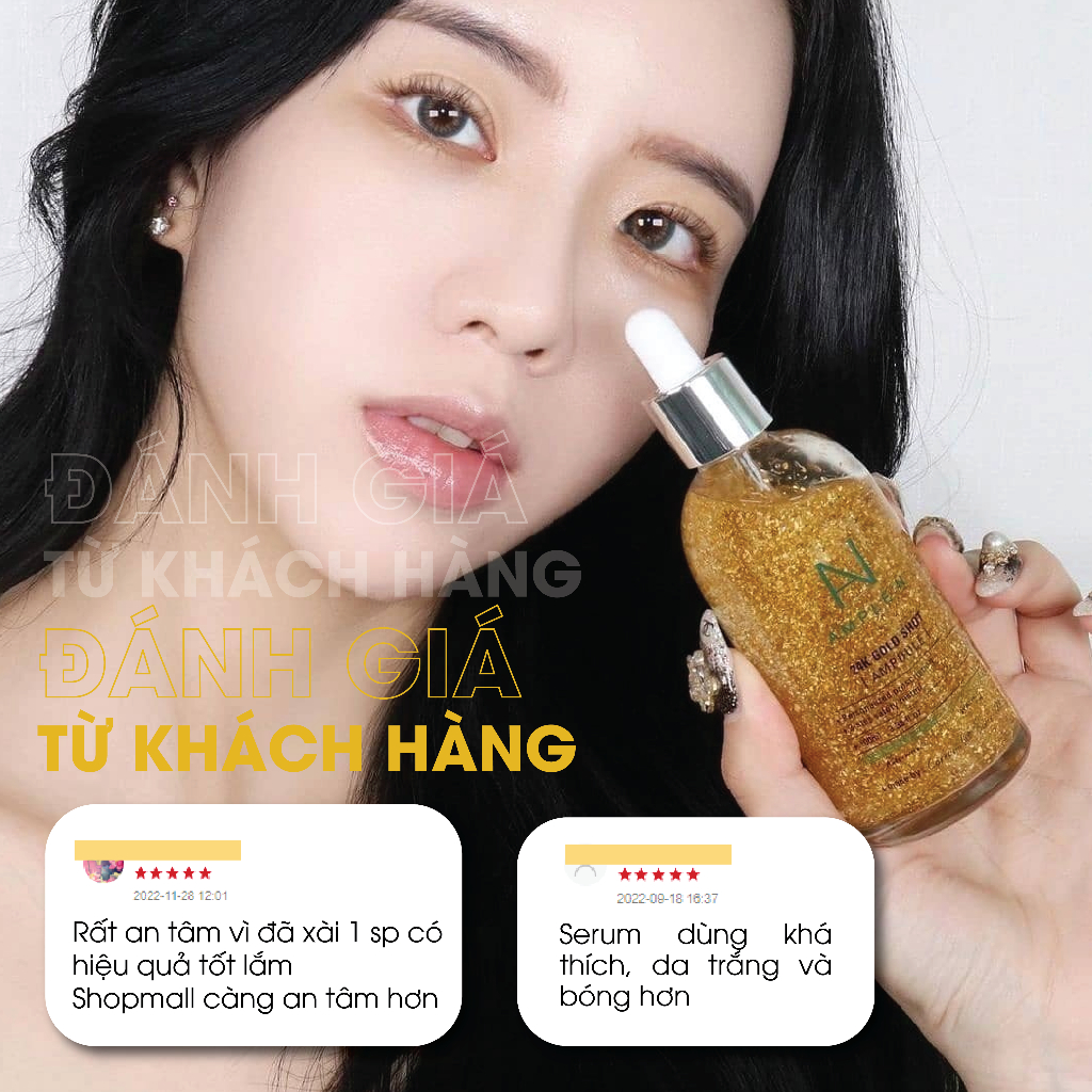 Tinh Chất Vàng Tăng Đàn Hồi Chống Lão Hóa AMPLE:N 24K Gold Shot Ampoule