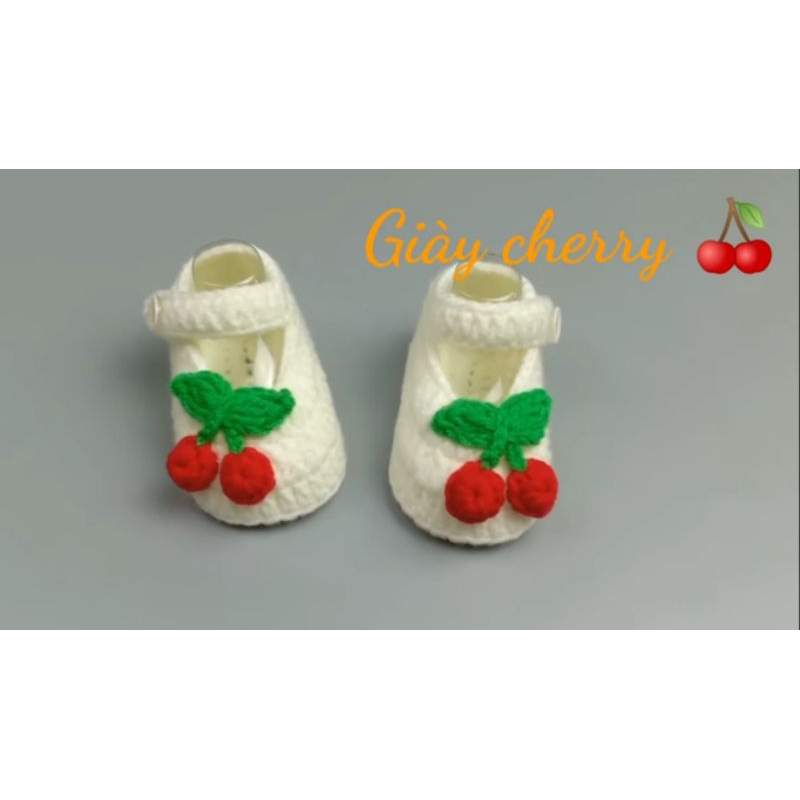 Giày búp bê handmade cho bé  - Giày len handmade cho bé