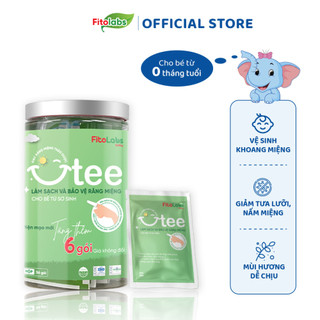 Gạc Rơ Lưỡi Thảo Dược Fitolabs Otee Giúp Giảm Mảng Bám Trong Miệng, An Toàn Cho Bé Từ Sơ Sinh - FIT020