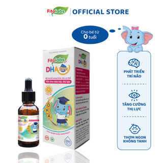 DHA Cho Bé Fitolabs DHA Xtra Dạng Nhỏ Giọt, Giúp Tăng Cường Thị Lực Và Trí Não Lọ 25ml