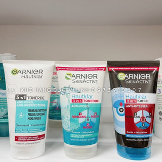 🇩🇪Mẫu mới- Sữa rửa mặt Garnier 3in1(bill Đức ảnh cuối)