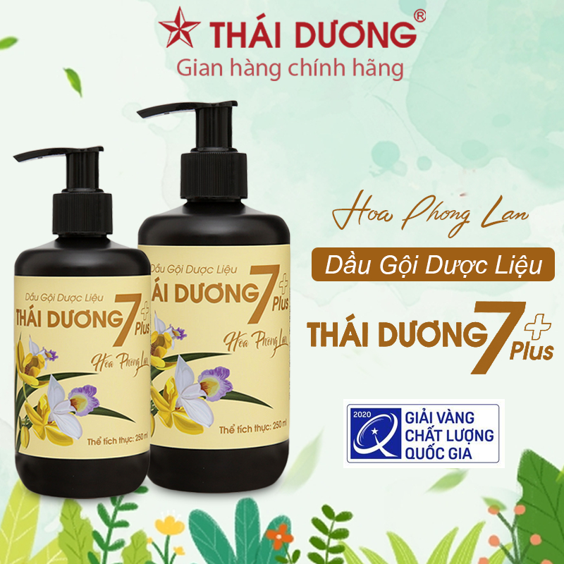 Dầu gội dược liệu Thái Dương 7 Plus dung tích 100ml / 250ml / 480ml ngăn ngừa tình trạng gàu và ngứa