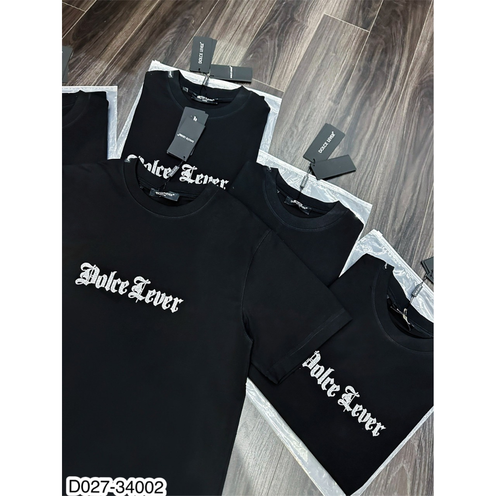 Áo Phông Nam Dolce Lever Chữ Nhũ Hàng Fullbox Siêu Đẹp - Áo Thun Nam Dolce Cực Chất