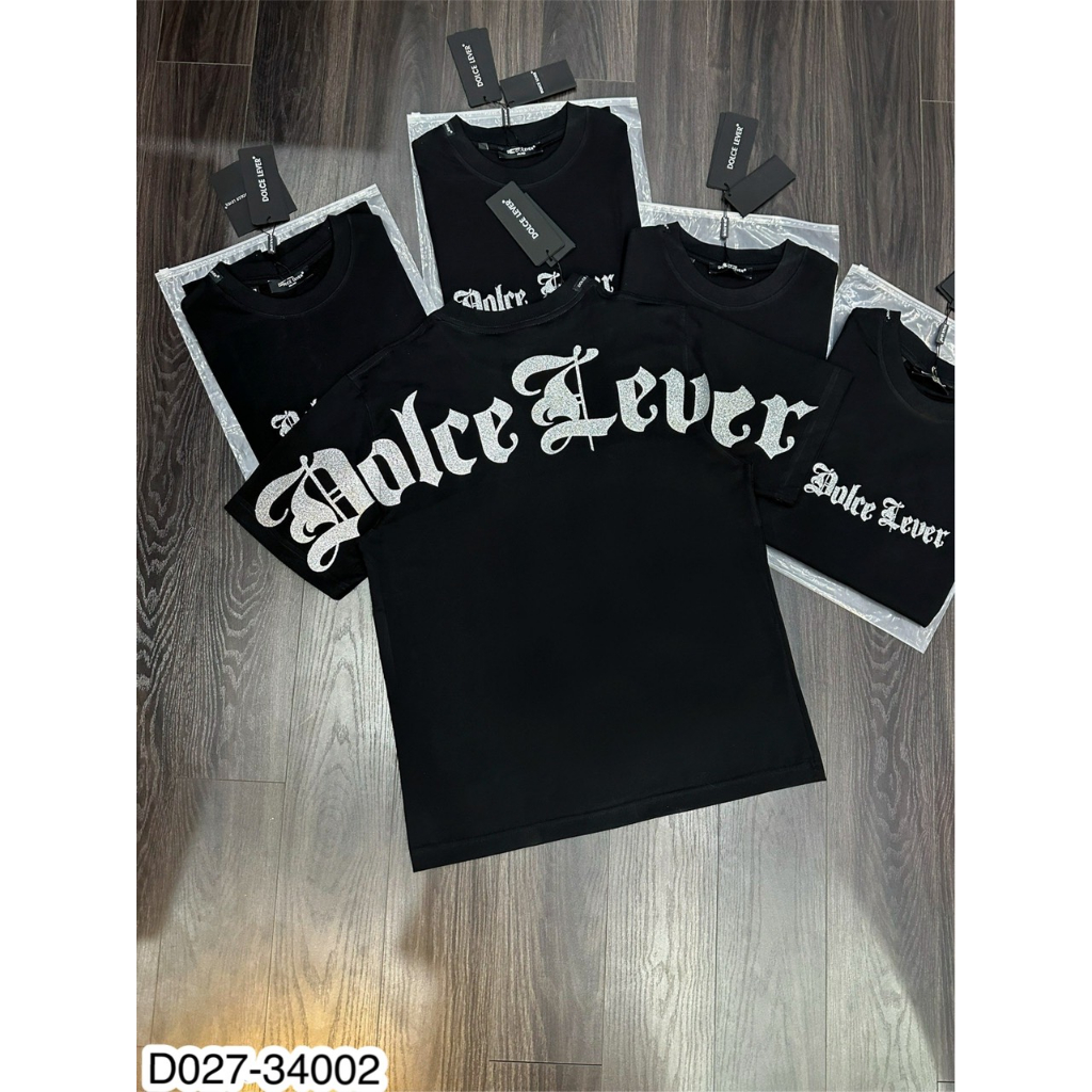 Áo Phông Nam Dolce Lever Chữ Nhũ Hàng Fullbox Siêu Đẹp - Áo Thun Nam Dolce Cực Chất