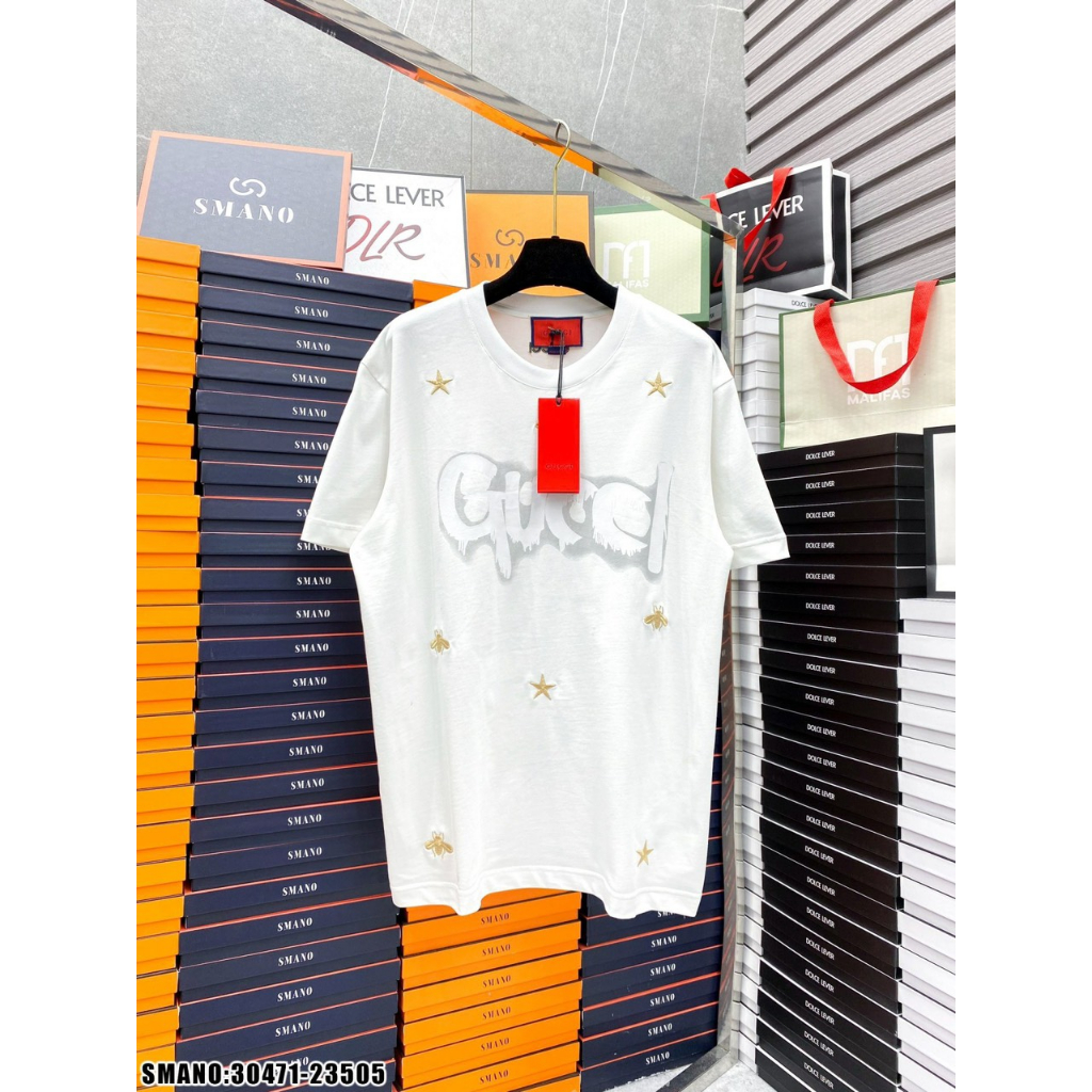 Áo Phông Nam G.C Thêu Hình Ong Màu Sắc Siêu Đẹp - Áo Thun Nam G.C Hàng Cao Cấp