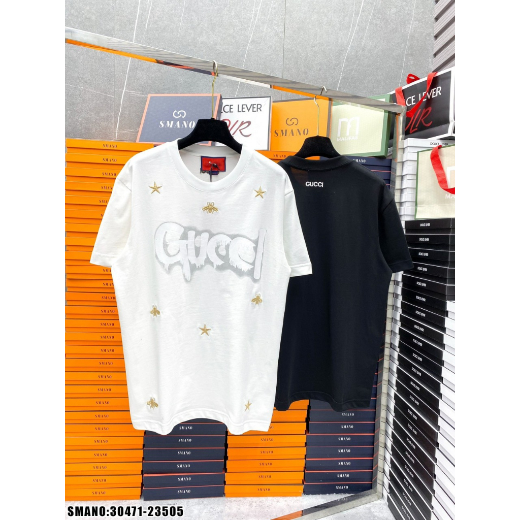 Áo Phông Nam G.C Thêu Hình Ong Màu Sắc Siêu Đẹp - Áo Thun Nam G.C Hàng Cao Cấp