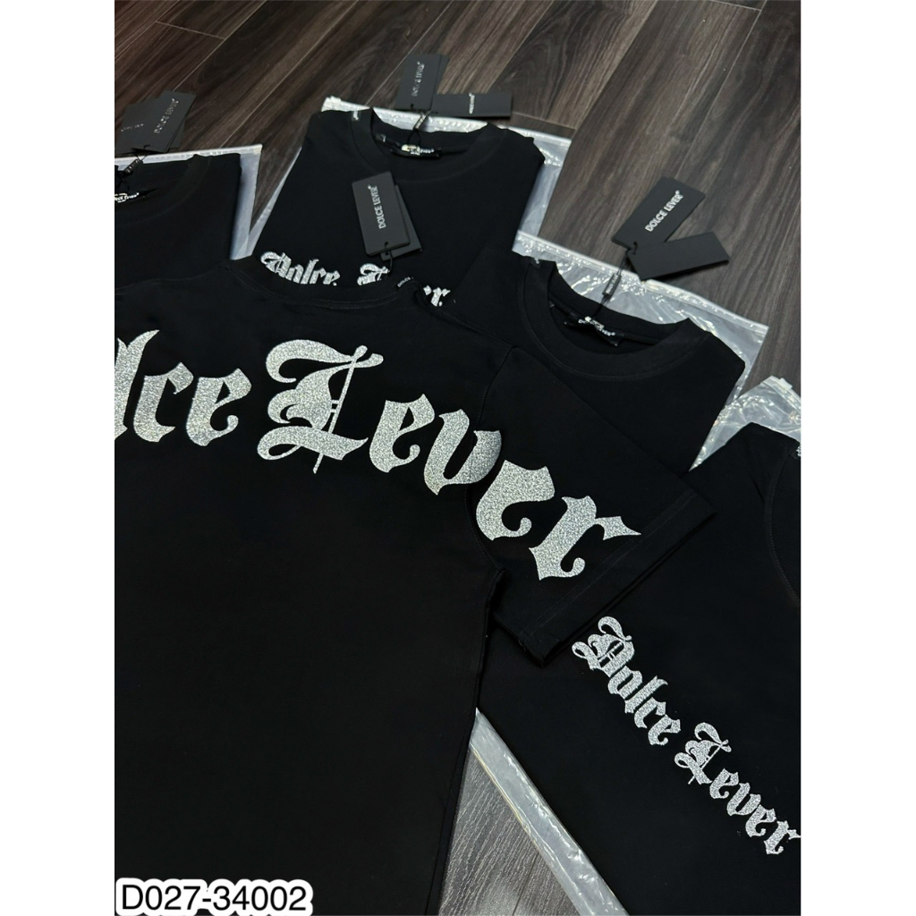 Áo Phông Nam Dolce Lever Chữ Nhũ Hàng Fullbox Siêu Đẹp - Áo Thun Nam Dolce Cực Chất
