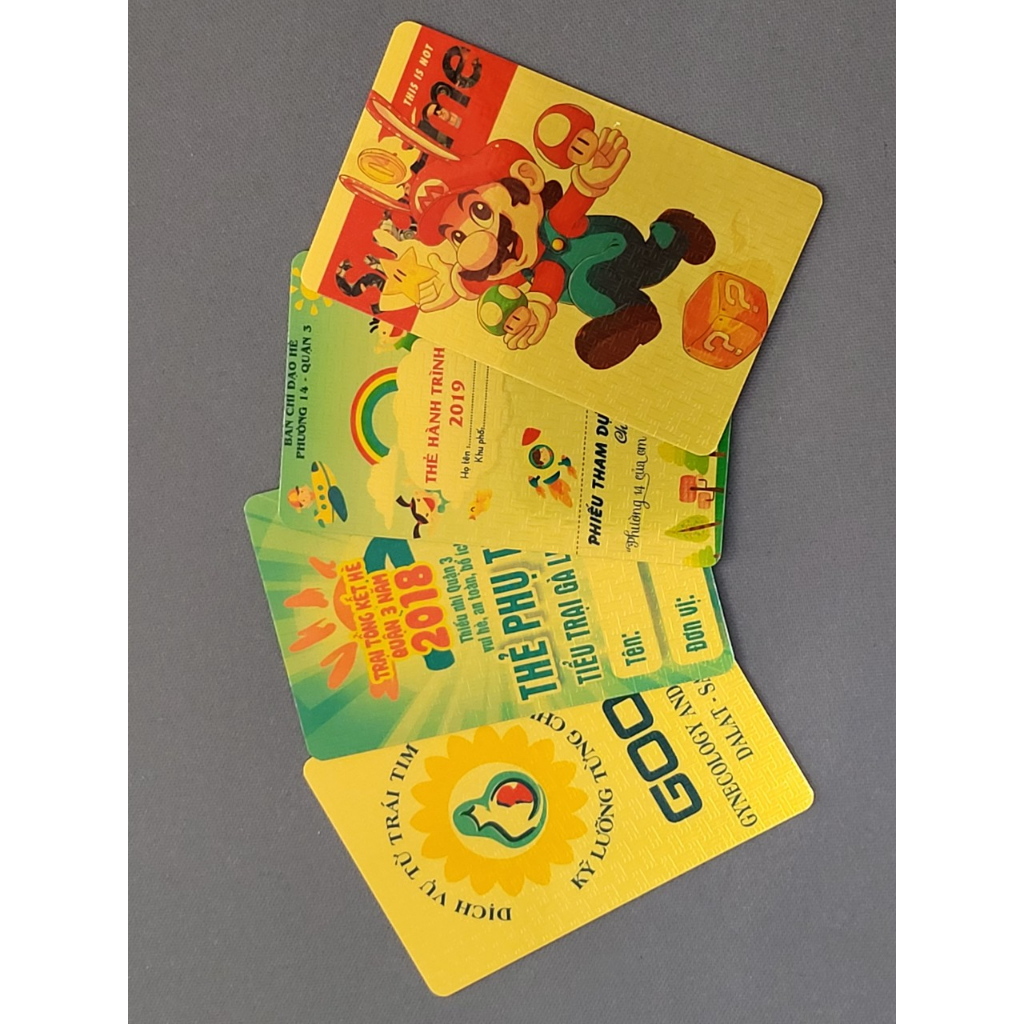 PHÔI THẺ NHỰA  IN LÕI- PVC CARD GOLD , XẤP  10 BỘ A4
