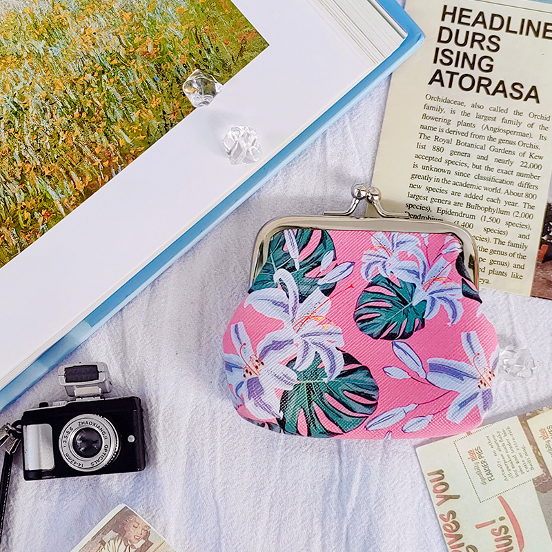 Ví Siêu Mini cute lém size 8 x 7.5 x 1.5 cm in họa tiết dễ thương đựng thẻ xe, tiền ăn trưa..