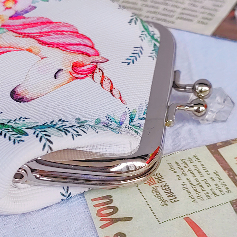 Ví Siêu Mini cute lém size 8 x 7.5 x 1.5 cm in họa tiết dễ thương đựng thẻ xe, tiền ăn trưa..