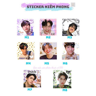 Sticker niêm phong bright, pond, joong,win, phuwin, dunk, gemini, fourth